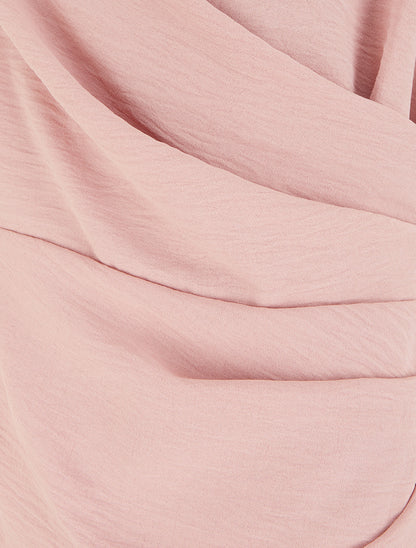 Robe sans manches style portefeuille - Rose - 3