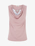 Top sans manches effet superposé à bijou - Rose - 1
