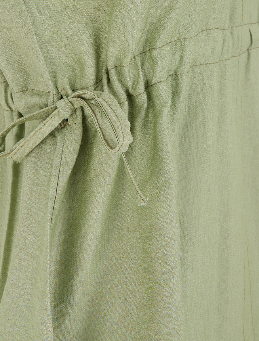 Top fluide à col V - Kaki - 3