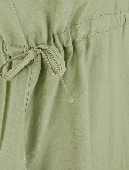 Top fluide à col V - Kaki - 3