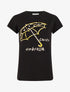 T-shirt à strass motif parapluie - Noir - 1