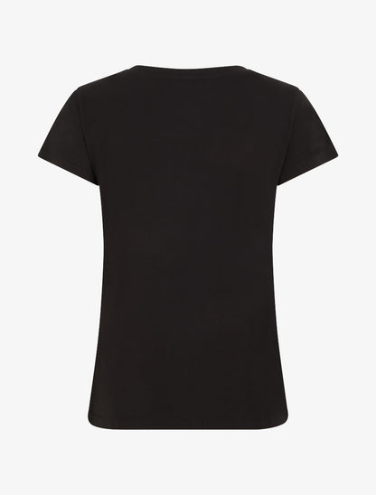 T-shirt à strass et motif sac - Noir - 2