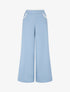 Pantalon ample à dentelle - Bleu ciel - 1