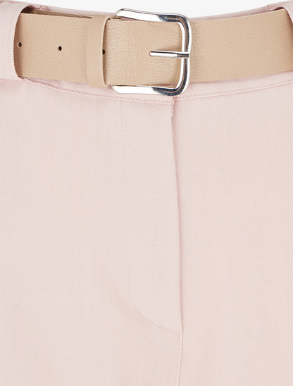 Pantalon ample à motif rayé - Rose - 3