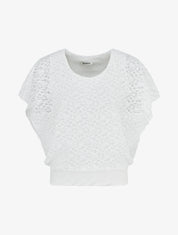 Top de encaje - Blanco