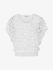 Top de encaje - Blanco