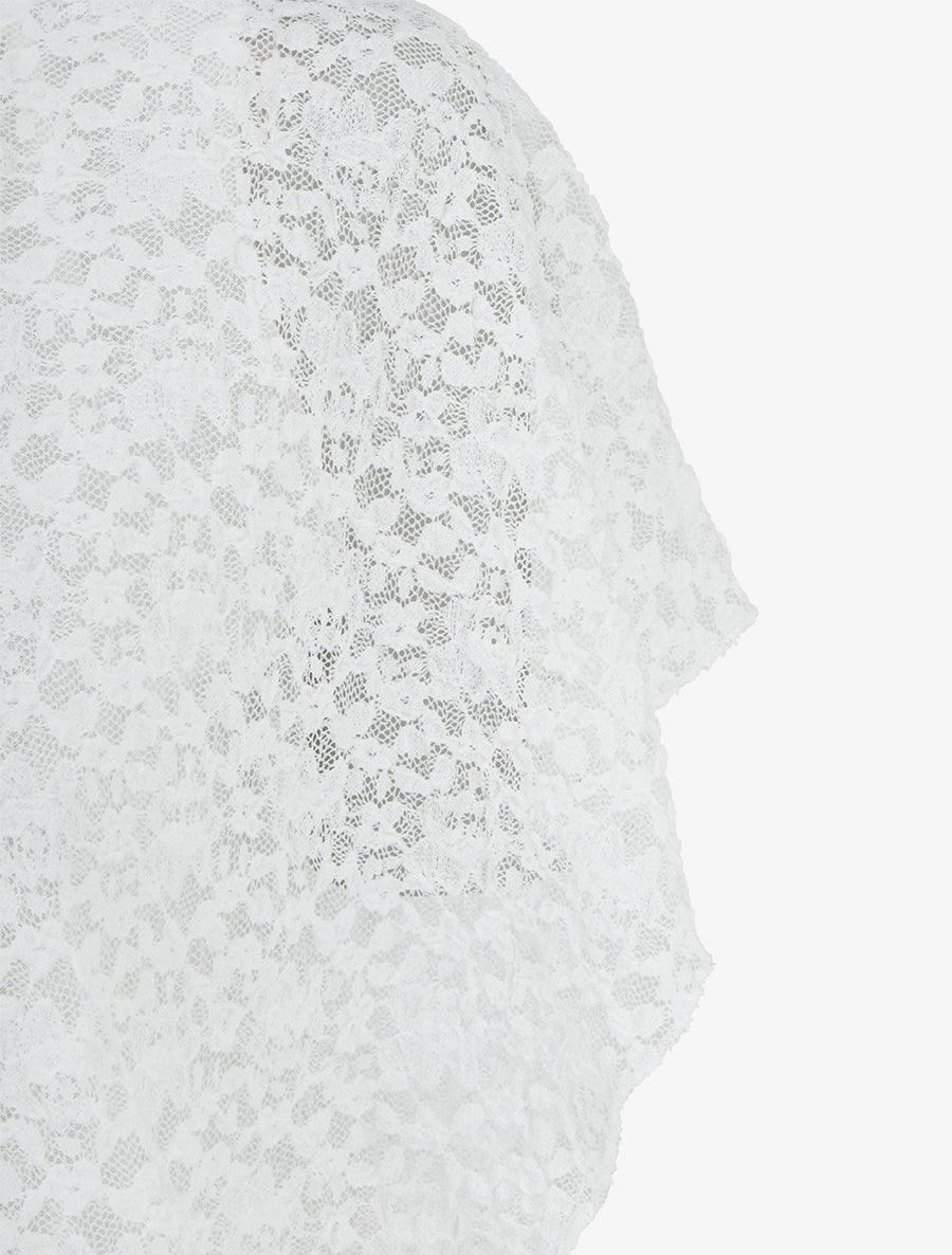 Top de encaje - Blanco