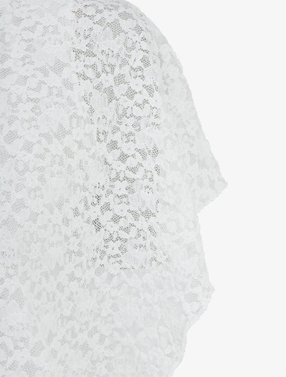 Top de encaje - Blanco