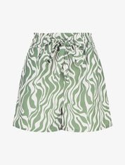 Short paperbag à imprimé fantaisie - Kaki - 1