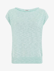 Top fin en maille - Turquoise - 1