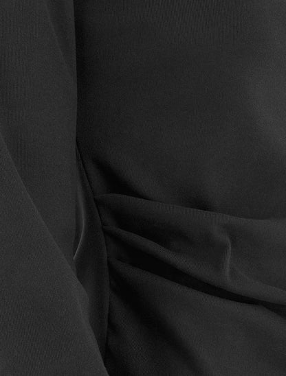 Top asymétrique à manches longues - Noir - 3