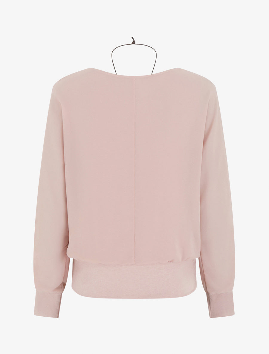 Top boule à manches chauve-souris - Rose - 2