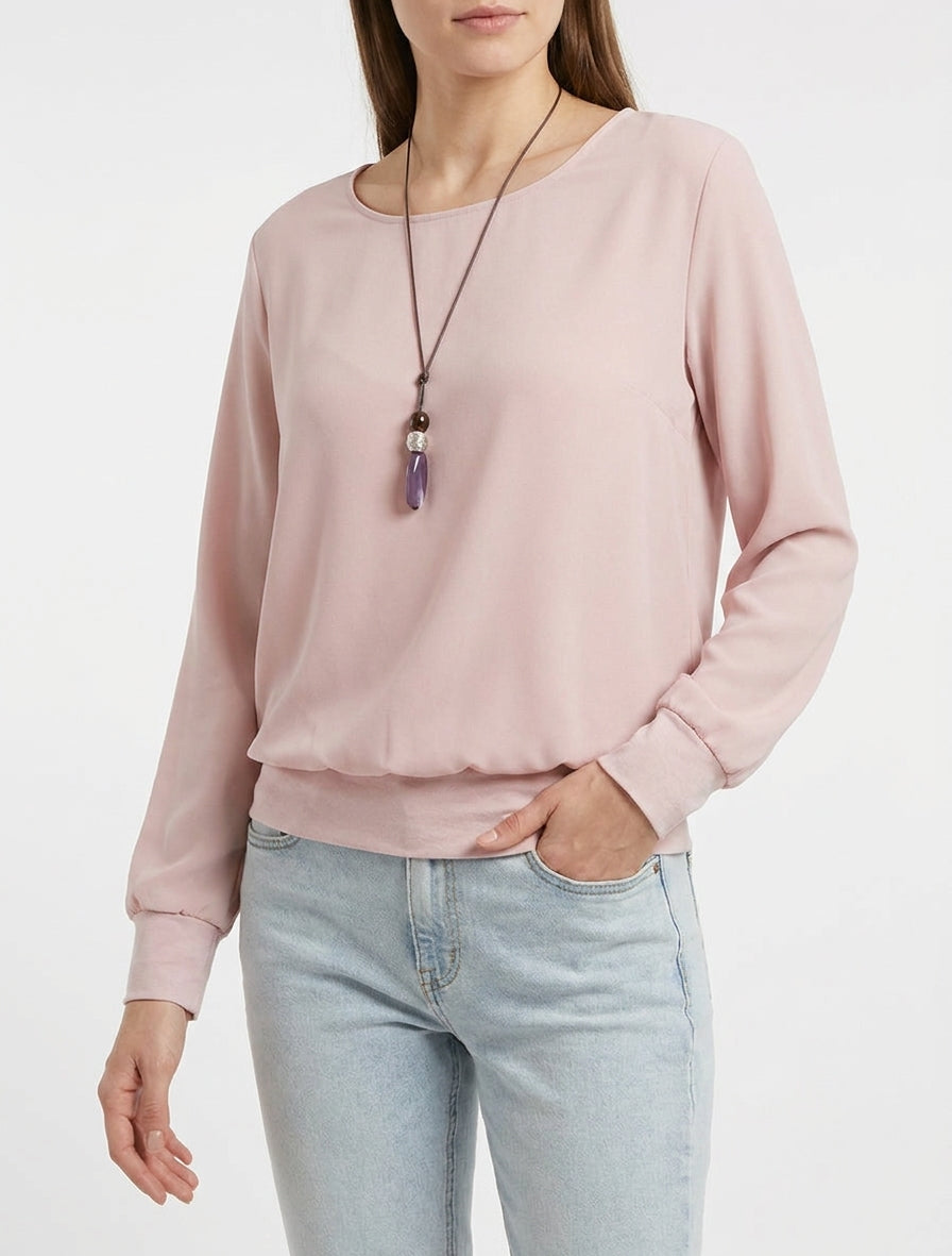 Top de manga murciélago - Rosa