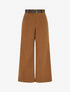 Pantalon uni côtelé - Camel - 1