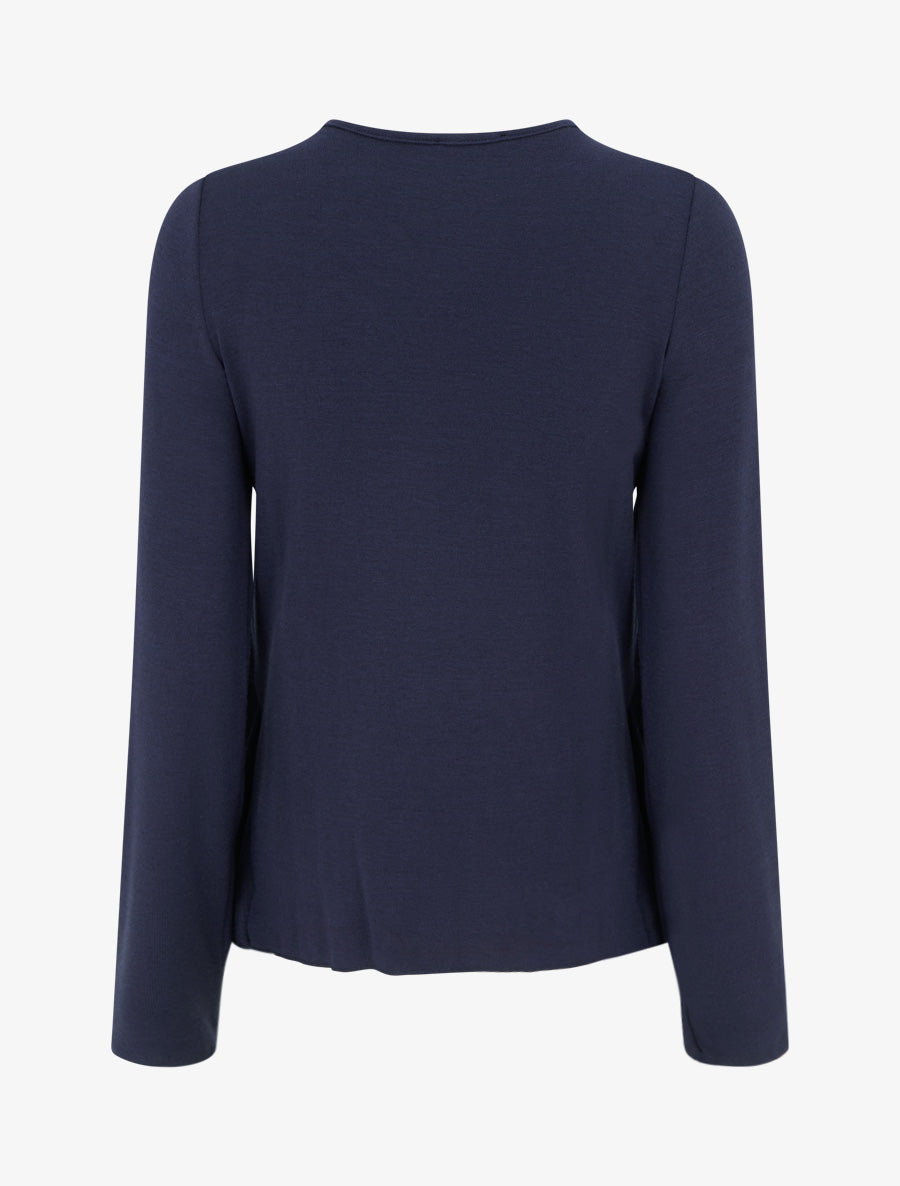 Pull style gilet en trompe l&