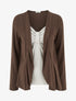 Pull style gilet en trompe l&
