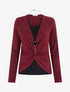 Pull style cache-coeur effet torsadé - Bordeaux - 1