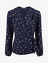Top style portefeuille à plumes irisées - Marine - 1
