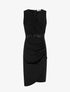 Robe portefeuille sans manches à sequins - Noir - 1