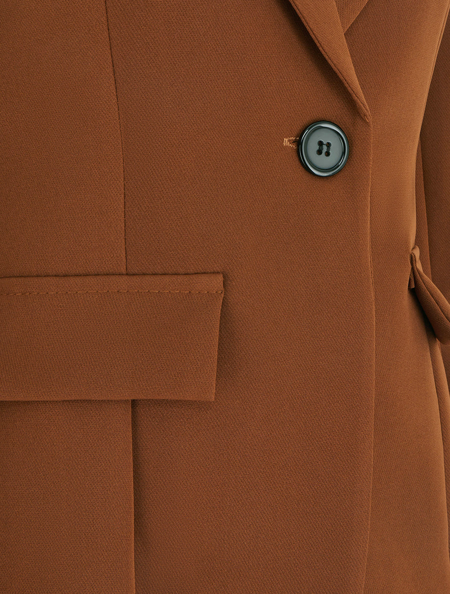 Blazer basique à épaulettes - Camel - 3