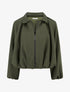 Bomber uni à bords élastiqués - Kaki - 1