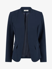 Veste droite à épaulettes - Marine - 1
