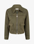 Veste zippée effet daim - Kaki - 1