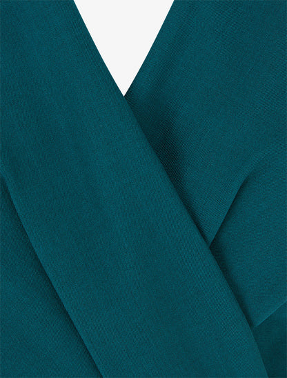 Combinaison ample sans manches à dos ouvert - Bleu canard - 3