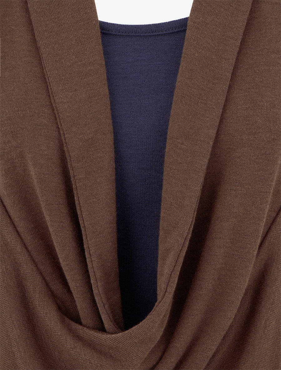 Pull à doublure en trompe l&