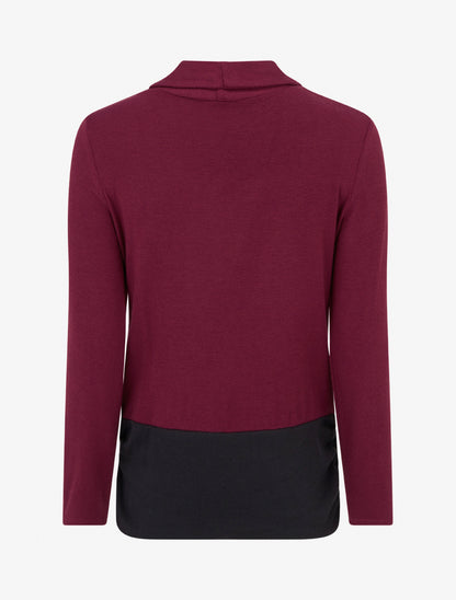 Pull à doublure en trompe l&