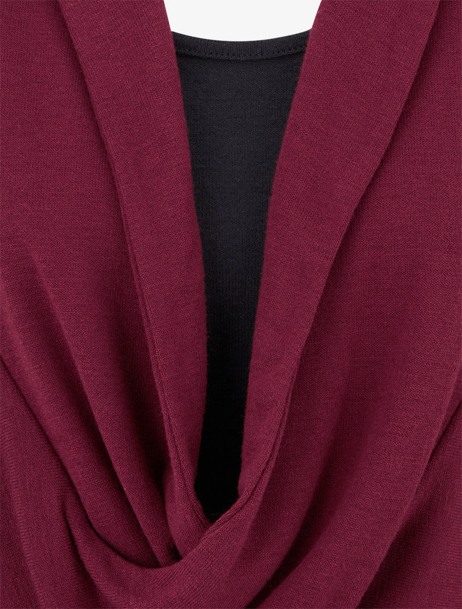 Pull à doublure en trompe l&