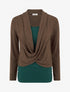 Pull à doublure en trompe l&