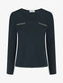 Pull fin à détails irisés - Marine - 4