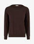 Pull ample basique à col rond - Chocolat - 1