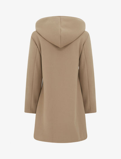 Duffle-coat droit à capuche - Beige foncé - 2