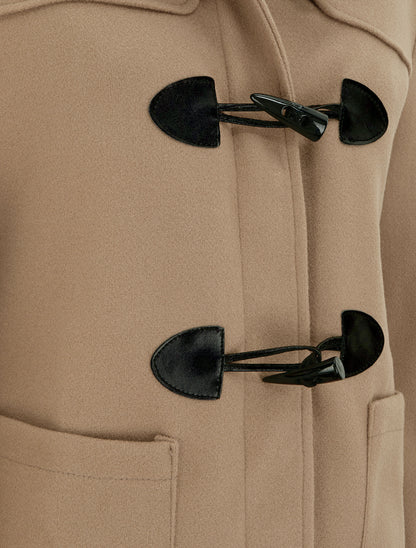 Duffle-coat droit à capuche - Beige foncé - 3