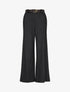Pantalon ample à rayures - Noir - 1