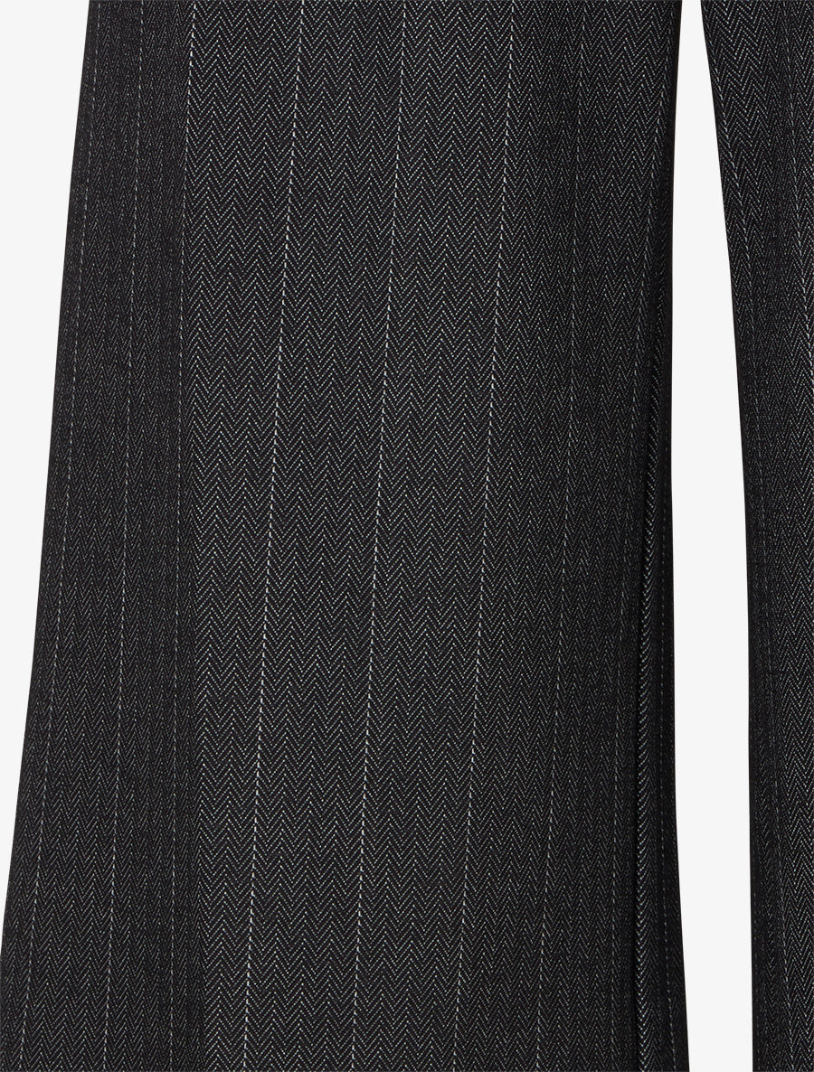 Pantalon ample à rayures - Noir - 3