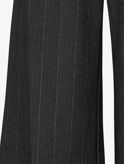 Pantalon ample à rayures - Noir - 3