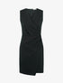 Robe sans manches style portefeuille - Noir - 1