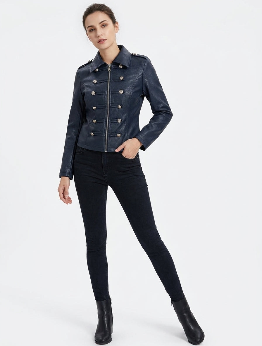 Chaqueta de imitación estilo oficial - Marine