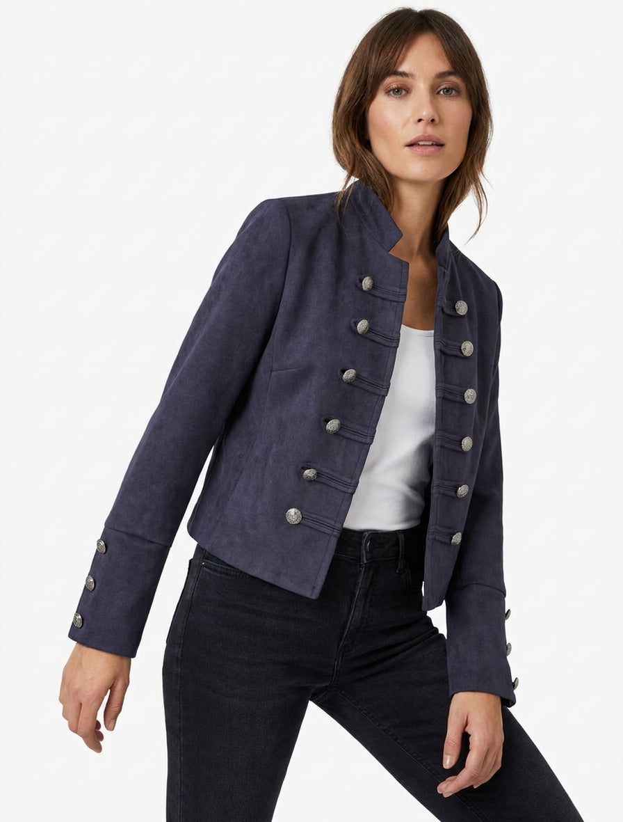 Chaqueta de ante estilo oficial - Marine