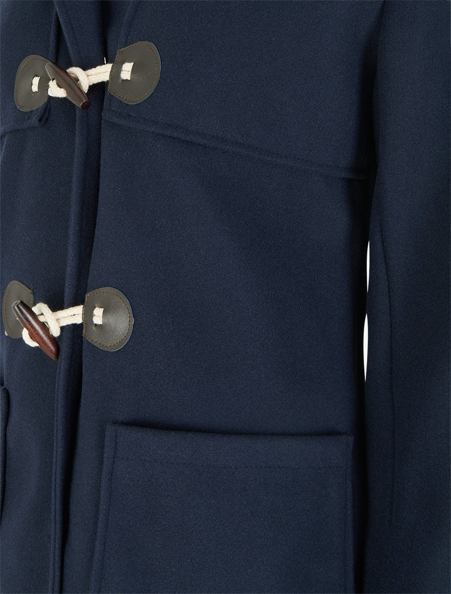 Duffle-coat droit long - Marine - 3