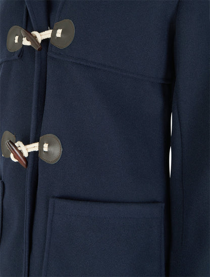 Duffle-coat droit long - Marine - 3