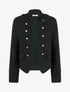 Veste en suédine à boutons décoratifs - Noir - 1