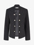 Veste droite ouverte style officier - Noir - 1
