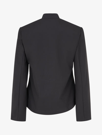 Veste droite ouverte style officier - Noir - 2