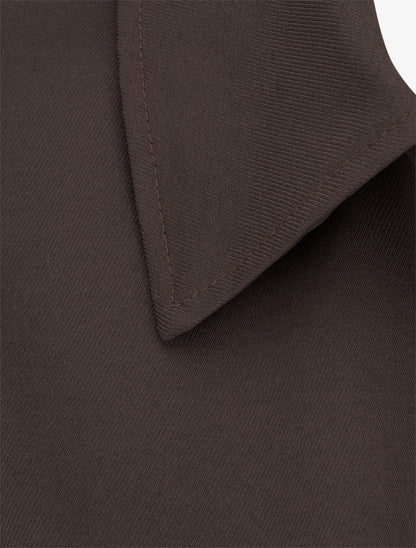 Bomber uni zippé - Marron - 3