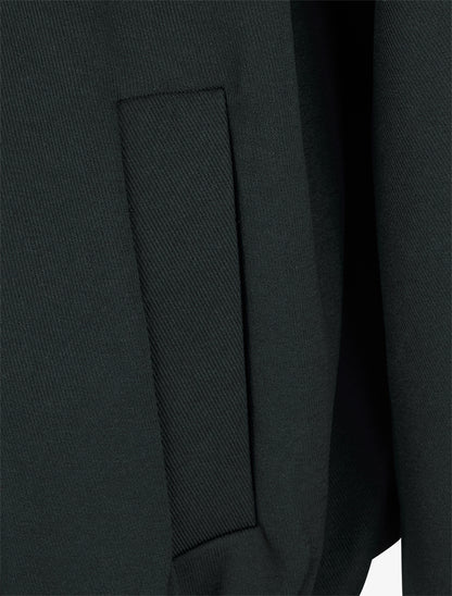 Bomber uni à bords élastiqués - Noir - 3