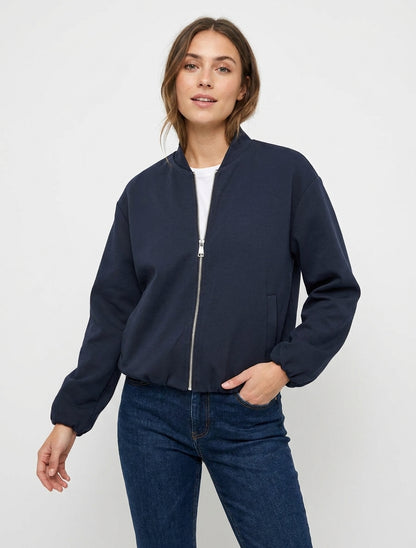 Bomber con bordes elásticos unidos. - Marine